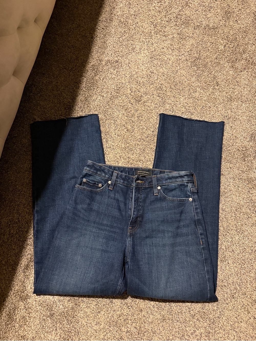 Banana Republic Women's Dark Blue Straight Jeans
